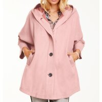Designer-Velourslederimitat-Oversized-Jacke, altrose