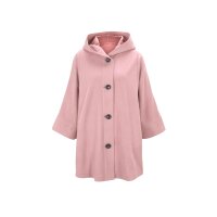 Designer-Velourslederimitat-Oversized-Jacke, altrose
