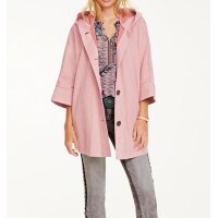 Designer-Velourslederimitat-Oversized-Jacke, altrose
