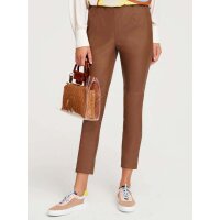 Designer-Lammnappaleder-Leggings, cognac