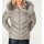 Designer-Steppjacke m. Webpelz, taupe