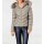 Designer-Steppjacke m. Webpelz, taupe