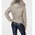 Designer-Steppjacke m. Webpelz, taupe