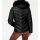 Designer-Steppjacke m. Webpelz, schwarz