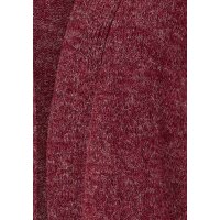 Strickmantel, weinrot-melange