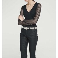 Feinstrickpullover, schwarz