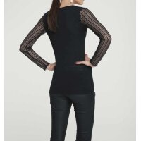 Fine knit sweater, black