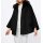 Marken-Wollflauschjacke m. Webpelz, schwarz