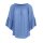 Designer-Volant-Carmenbluse, blau