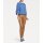 Designer-Volant-Carmenbluse, blau