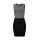 Marken-Strickkleid, schwarz-silber