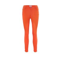 Designer-Bauchweg-Jeans, blutorange