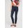 Designer-Bauchweg-Jeans, dark denim