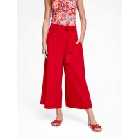 Designer-Culotte m. Gürtel, rot