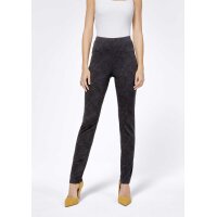 Jacquard-Stretchhose, marine-schwarz