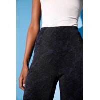 Jacquard-Stretchhose, marine-schwarz