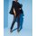 Jacquard-Stretchhose, marine-schwarz