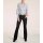 Designer-Bluse m. Perlen, grau
