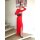 Maxi-Jerseykleid, rot