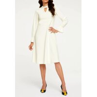Dress with cut-outs, champagne