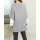 Knit poncho, grey blend