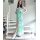 Marken-Maxi-Wickelkleid, mint/flieder/blau