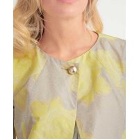 Designer-Jacquard-Longblazer, sand-gelb