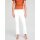 Push-up stretch jeans with embroidery, white