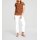 Push-up stretch jeans with embroidery, white