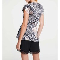 Druck-Jerseyshirt mit Gürtel, bunt