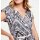 Druck-Jerseyshirt mit Gürtel, bunt