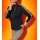 Stand-up collar sweater, black-sand-pattern