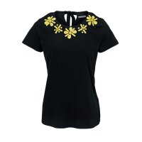 Designer-Shirt, schwarz-gelb