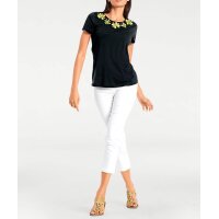 Designer-Shirt, schwarz-gelb