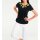 Designer-Shirt, schwarz-gelb