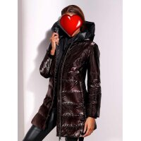 Jacket with a light shimmer, chocolate