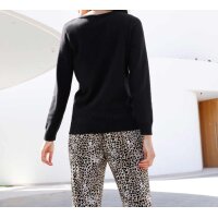 Fine knit sweater, black