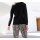 Fine knit sweater, black