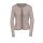 Luxus-Strickjacke m. Seide, taupe