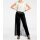 Trousers with chiffon throw, black
