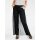 Trousers with chiffon throw, black