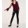 Designer-Pullover m. Plisseeärmeln, bordeaux