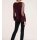 Designer-Pullover m. Plisseeärmeln, bordeaux