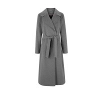 Designer-Wollmantel, grau