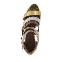 Sandalette, gold-silberfarben