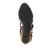 Sandalette, gold-silberfarben