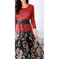 Mesh print skirt, black-lobster