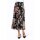 Mesh print skirt, black-lobster