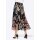 Mesh print skirt, black-lobster