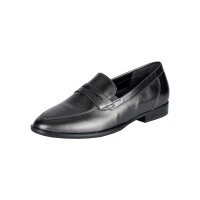 Marken-Lederslipper, grau-metallic